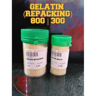 GELATIN (PEMEMASAN SEMULA) 80G | 30G HALAL HALALGEL