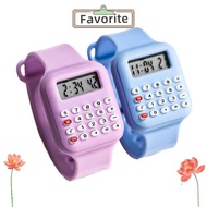 FAVORITEGOODS Electronic Digital Calculator, Multifunctional Date Display Micro Calculator Watch, Po