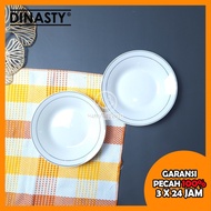 DINASTY 1Pcs 6in Ceramic Cake Plate Gold List Cake Plate Coaster 15.5cm