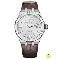 MAURICE LACROIX AI6008-SS001-130-1 / Men's Analog Watch / AIKON Automatic 42mm / Leather Strap / Silver Brown