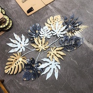 Bonsai Embossing Foliage Appreciation Iron Flower Accessories Monstera Three-Dimensional Hanging Met