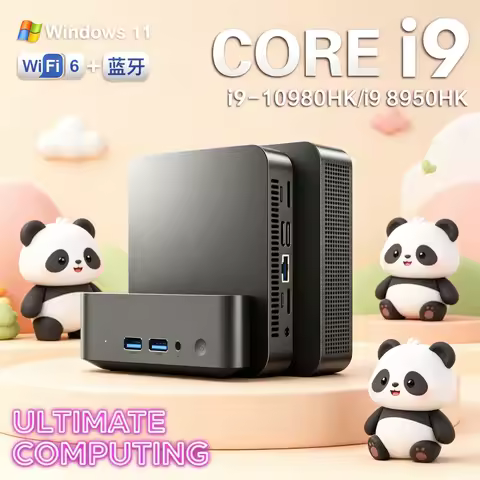 Novate 2026 Portable Mini PC with Core I9 10980HK/i9 8950HK Windows 11 pro 16GB RAM 1/2TB M.2 Gaming