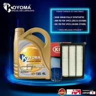 KIA SPORTAGE QL 2.0 (P) 15y-19y HYUNDAI TUCSON TL 16y-20y OIL FILTER+ AIR FILTER+ KOYOMA 5W40 FULLY 