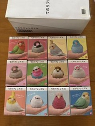 全新 Bandai 掌上小鳥（てのりフレンズ / Tenori Friends）第一代 （絕版全套12隻) BANDAI 1R 鸚鵡鳥類模型