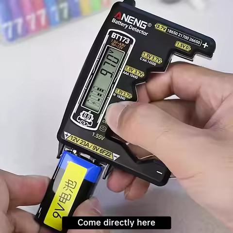 Battery Voltage Tester ANENG BT173 Lithium Ion Batteries Bar/Value Dual Display Detector 18650 21700