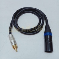 RCA TO XLR MALE CANON JACK CABLE 1 METER
