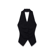 2026 Spring New and Style Strap Strap Knitted Neck Top