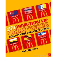 McDonald's Drive Thru VIP Car Stickers