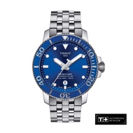 Tissot Seastar 1000 Powermatic 80 Men's Grey Stainless Steel Automatic Watch - T120.407.11.041.00