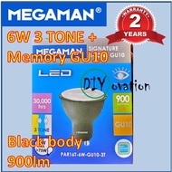 [3 tone + Memory]  2yrs warranty Megaman 6W 3 tone LED GU10 bulb/spot light bulb/ track light 3 tone