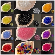 8mm Round Acrylic Beads 22gram Contents - 6mm Round Glass Beads - Round Beads - Lantern Beads - 6mm 