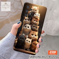 Softcase Samsung Galaxy A52 5G / A52s 5G - Rajacase - Samsung A52 5G Case - Motif Case Cats - Case S