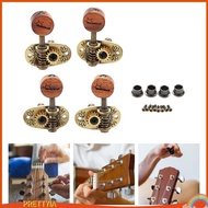 [PrettyiaSG] 4Pcs Guitar String Tuning Pegs, 2 Right 2 Left, Vintage Repalce Guitar Tuner