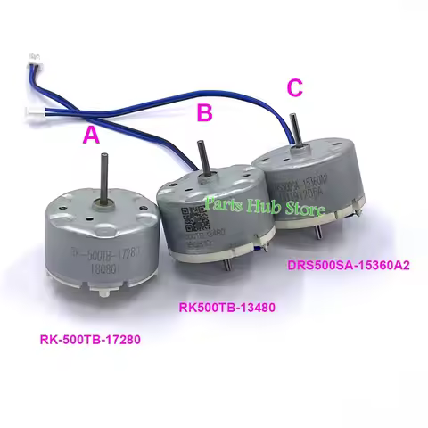 RK-500TB-17280/ RK500TB-13480/ DRS500SA-15360 Carbon Brush Motor DC 3V 6V 7.4V 9V 12V Round Engine L