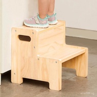 Bathroom Step Stool for Children, Footstool for Changing Shoes, Baby Solid Wood Stool, Toilet Stool,