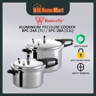 BUTTERFLY BPC-24A (7L) / BPC-28A (11L) PRESSURE COOKER (1 Year Warranty)