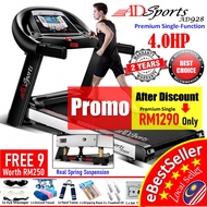 ADSports AD928 4HP Home Fitness Exercise Treadmill Electric Auto Incline Spring Mesin Senaman Aerobik Lari 跑步机 LSB8