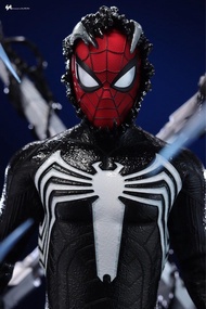 全新未開現貨或可取單交易 Hottoys VGM56B Marvel's Spider-Man 2 Peter Parker Venom Black Suit with Bonus Part HKACG Sony Playstation 5 PS5 Spiderman Game Version 索尼蜘蛛俠黑化毒魔終極戰衣動漫節特別版連頭盔配件 VGM056 VGM 56B SE