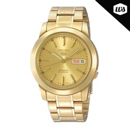 [Watchspree] Seiko 5 Automatic Gold-Tone Stainless Steel Band Watch SNKE56K1