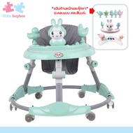 little-baybee รถหัดเดินเด็ก รุ่นหน้ากระต่าย 6 ล้อ ปรับได้ถึง 3 ระดับ baby walker Foldable