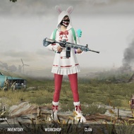 Pubg Account Sultan M4 Glacier Ace S9 Rare Mythic Ace M4 Ice / 40+ Set Outfit / Godzilla Bag