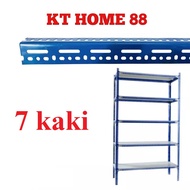7 FEET 1-1/2" X 2-1/2" SLOTTED ANGLE BAR / BESI ANGLE RAK LUBANG / BESI RAK / DIY RAK