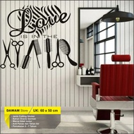 Wall Sticker Glass Wall Sticker Barber Salon Shop Shop Decoration