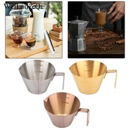 WeiLaiKeQi Espresso Pouring Cup Espresso Measuring Cup Coffee Mug Single Spout Bar Drink Mugs Pitche