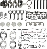 G4KE 2.4 Engine Crankshaft Con-Rods Piston Kit with Head Gasket Set Bearings Fit for Hyundai (Sonata