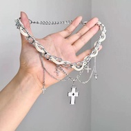 American Style Necklace Necklace Necklace Women Accessories yk2 yk2 Necklace Cross Necklace American