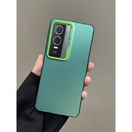 VIVO Y76 VIVOY76 Y 76 5G Luxury Fashion Colorful Gradient Laser Case Shockproof Acrylic Back Camera 