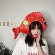 Live Streaming Performance Props Female Japanese ins Cute Funny Fish Headgear Red Wishing Koi Hat Photo Photo Live Streaming Performance Props Female Japanese ins Cute Funny Fish Headgear Red Wishing Koi Hat Photo Photo