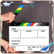 MURRAY Director Film Clapboard, Decoration Large Panel Clapperboard, Creative Colorful Photography P