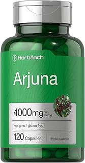 Horbaach Arjuna Standardized 1000 mg 120 Capsules | Supports Heart Health | Non-GMO, Gluten Free | f