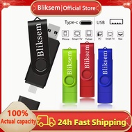 Bliksem-TYPE-C Two-in-One Flash Driver 8GB/16GB/32GB/64GB/128GB 360°Rotating Design, High-Speed Tran