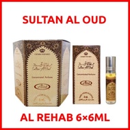 SULTAN AL OUD ORIGINAL Al Rehab 6x6 ml (6 pcs/box)Roll-on Perfume  👩🏻👨🏻