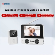 4.3 "Video intercom outdoor wireless doorbell smart home video doorbell with infrared night vision v