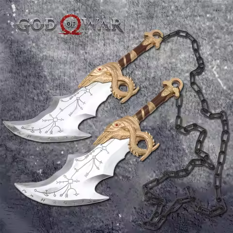 God of War Swords Kratos Blades of Chaos High Density Foam Sword Katana 45cm 1:1 Scale Cosplay Weapo