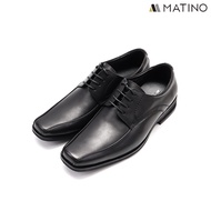MATINO SHOES รองเท้าชายคัทชูหนังแท้ รุ่น MC/B 82084 - BLACK/TAN