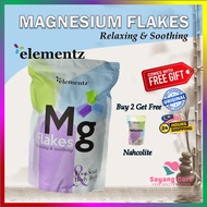 ELEMENTZ Mg Magnesium Flakes rejuvenating relax stress reliever detox pure natural Zechstein