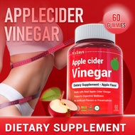 【MixSays】Apple Cider Vinegar Gummies 60biji｜Inulin + Kacang Putih + Probiotik｜Kenyang, Kawal Gula, K
