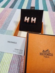 Hermes POP H 耳環 （櫻花粉x 金）