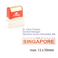 Name stamp / cop nama 3 lines