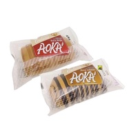 Roti Aoka Gulung Rasa Coklat &amp; Keju Kartonan