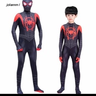 Spiderman Costume for Kids Miles Morales Superhero Super man Black - 4xl