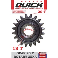 MATA Gear 20 t zena rotary, gear 20 blade zena rotary tractor, gear 20 eyes zena tractor, spare part