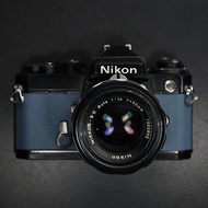 【經典古物】特殊色 尼康 迷霧藍 NIKON FE 50mm f1.4 底片相機