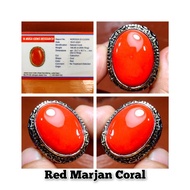 Marjan RED CORAL STONE RING