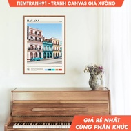 Wall paintings, Oil Paint, Havana Wall Art, Havana Poster, Havana Photo, Havana Wall Decor, Cuba, Ca