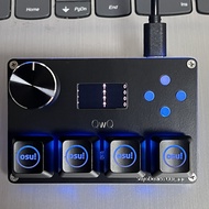 4 + 4 คีย์ SayoDevice O3C ++ OSU Rapid Trigger Magnetic Linear OUTEMU แม่เหล็กสีชมพูสวิทช์คีย์บอร์ดล